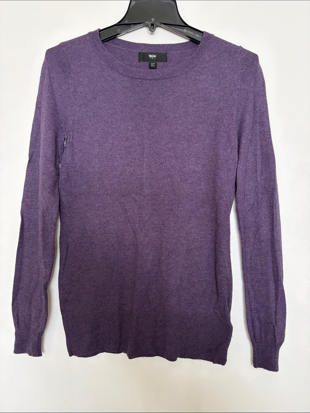 Mossimo Deep Purple Lightweight Crewneck Sweater